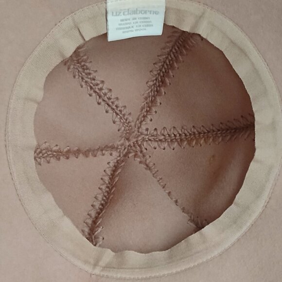 Vintage 90\'s Camel Wide-Brim 100% Wool Floppy Blanket Stitched Hat main image 11
